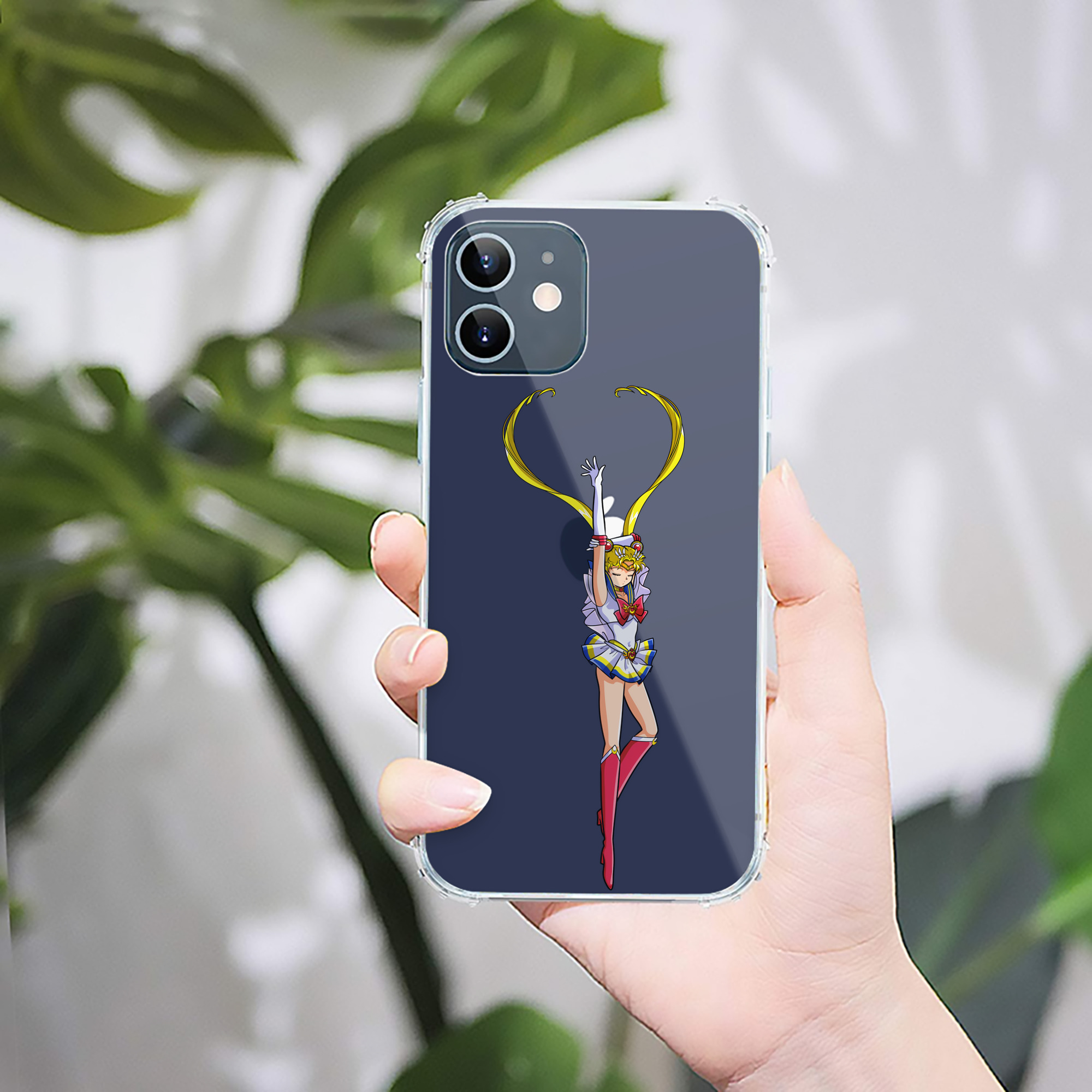 （画像用） 美少女戦士セーラームーン 月野 うさぎ つきの うさぎ Sailor Moon Tsukino Usagi 【iPhone 12シリーズ対応】透明スマホケース（クリアソフトケース）